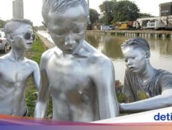 Michael Octavian, Manusia Silver yang Viral, Kini Jadi Model Catwalk dengan Gaji Rp80 Ribu/Hari